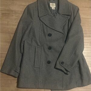 Classic Gray Peacoat